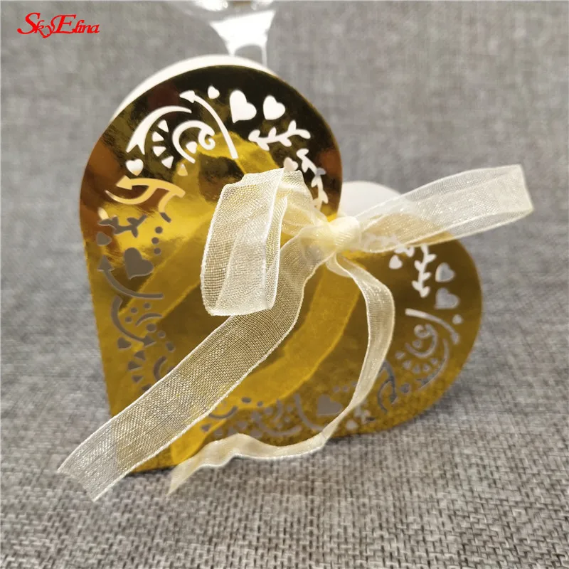 10 шт. милая коробка конфет в форме сердца Свадебная подарочная шоколада для детей