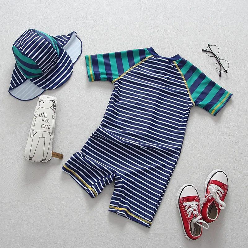 Плавание Спортивная Для мальчиков ясельного возраста Одна деталь костюм дети UPF50