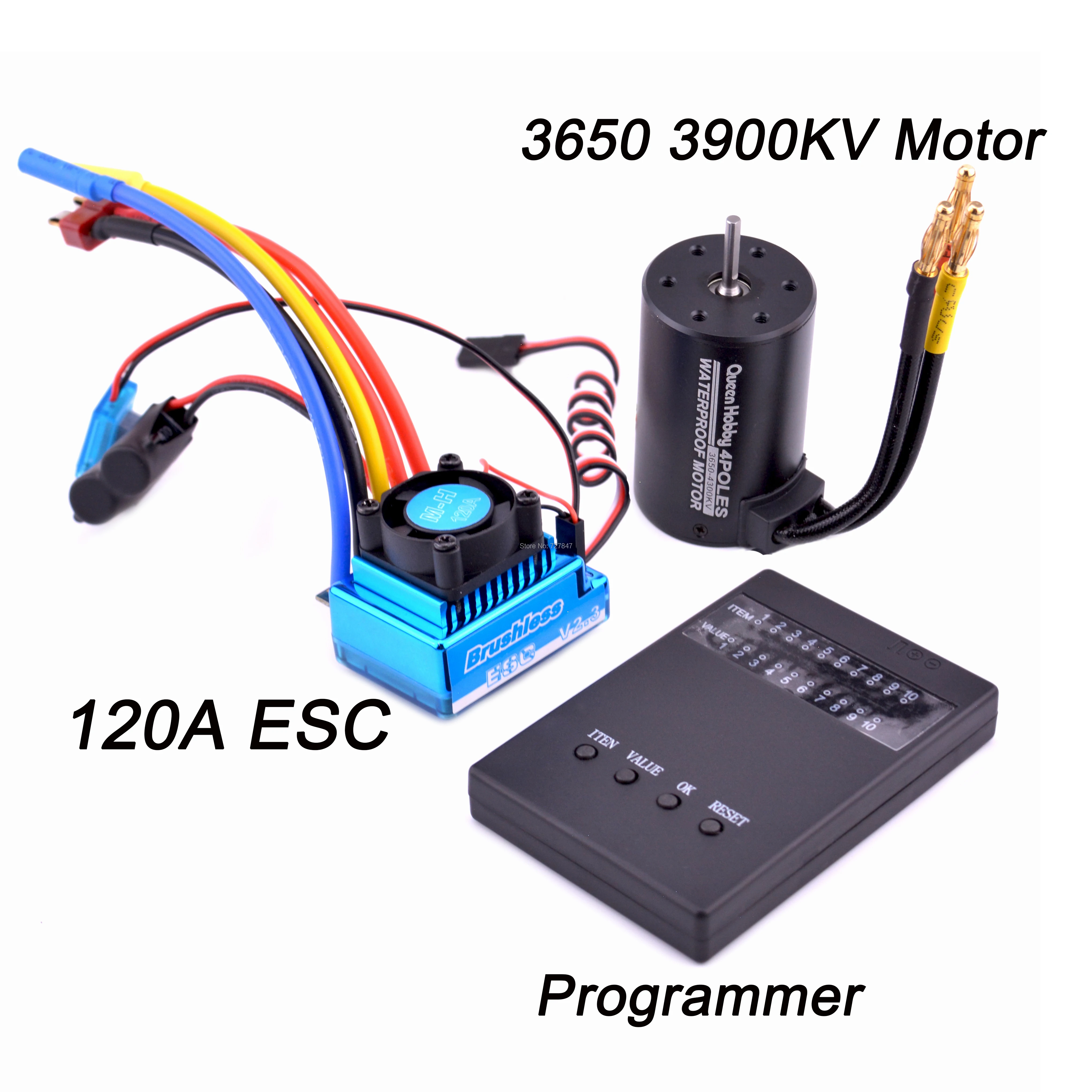 Новинка бесщеточный Электрический контроллер скорости 45A 60A 80A 120A ESC 3650 3900kv/ 4300kv