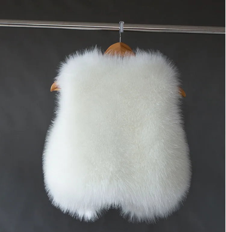 Женский короткий жилет из искусственного Меха чернобурки Зимняя Мода 2017 плотный