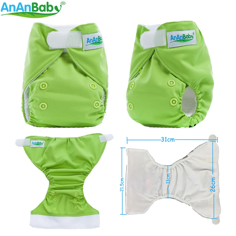 Однотонная Ткань AnAnBaby с застежкой на липучке 1 шт. быстрая ткань вставками