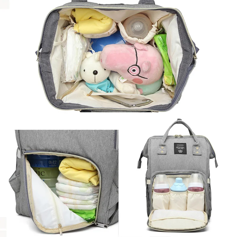 Детская сумка рюкзак для подгузников мам большая емкость многофункциональная