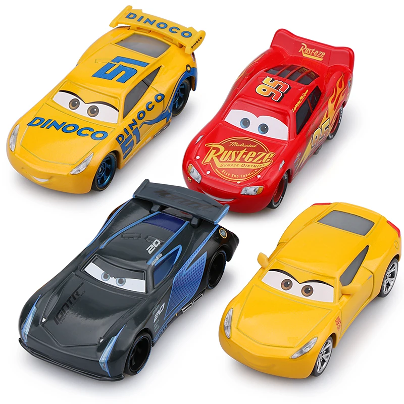 

Disney Pixar Cars 3 New Lightning McQueen Jackson Storm Cruz Ramirez Mater 1:55 Diecast Metal Alloy Car Model Kid Christmas Toy
