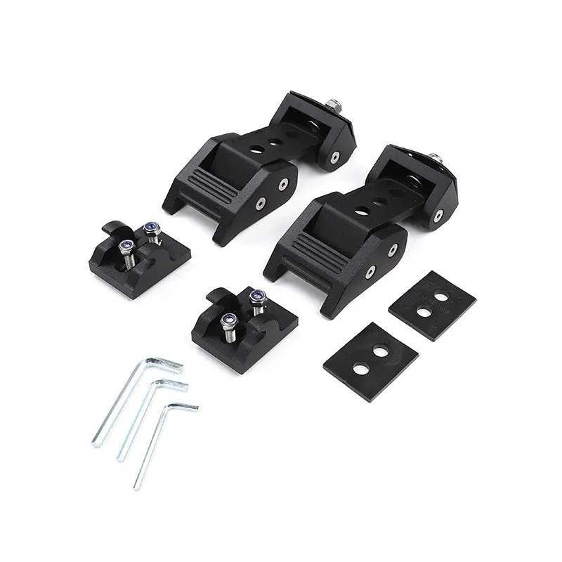 black A MOPAI замки капот для Jeep Wrangler TJ Черный Автомобильный капот защелка защелки крышки для Jeep Wrangler TJ 1997-2006 автомобильные аксессуары - Цвет: black A