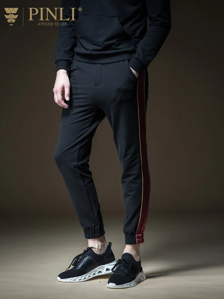 Брюки-карандаш с эластичной резинкой на талии весенние мужские брюки-карандаш