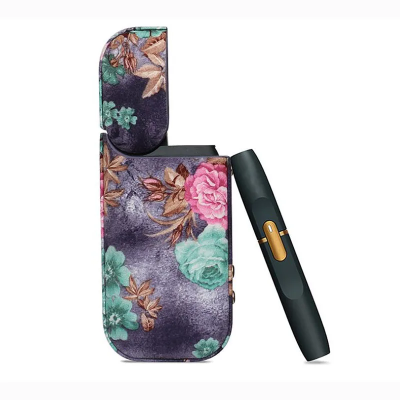 Розовый Новинка, чехол для девушек IQOS 2,4 Plus, защитный чехол с держателем, бумажник, электронная сигарета IQOS из искусственной кожи чехол - Цвет: Розовый