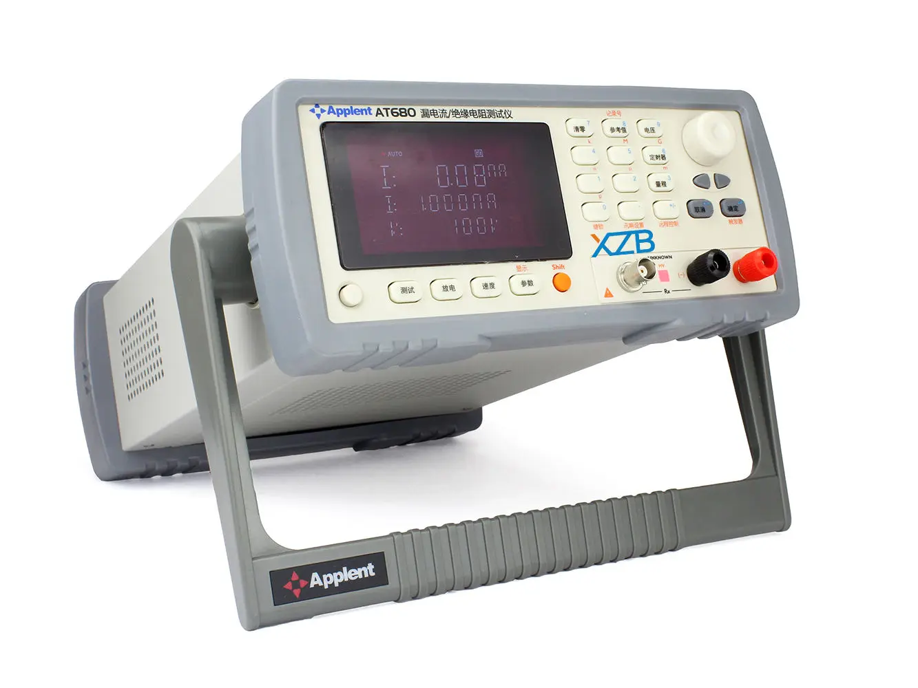 Leakage Current Meter Tester 200mA(MAX) Output Voltage 1V~650VDC 1nA~20mA Current/Insulation Resistance AT680 |