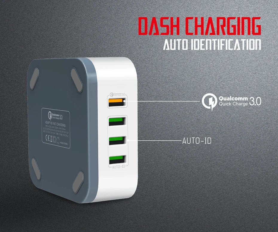 LDNIO A8101 8 USB порт быстрая зарядка 3,0 тип мобильного телефона домашнее настольное зарядное устройство для iPhone/Xiaomi/huawei/samsung сотовый телефон A8101