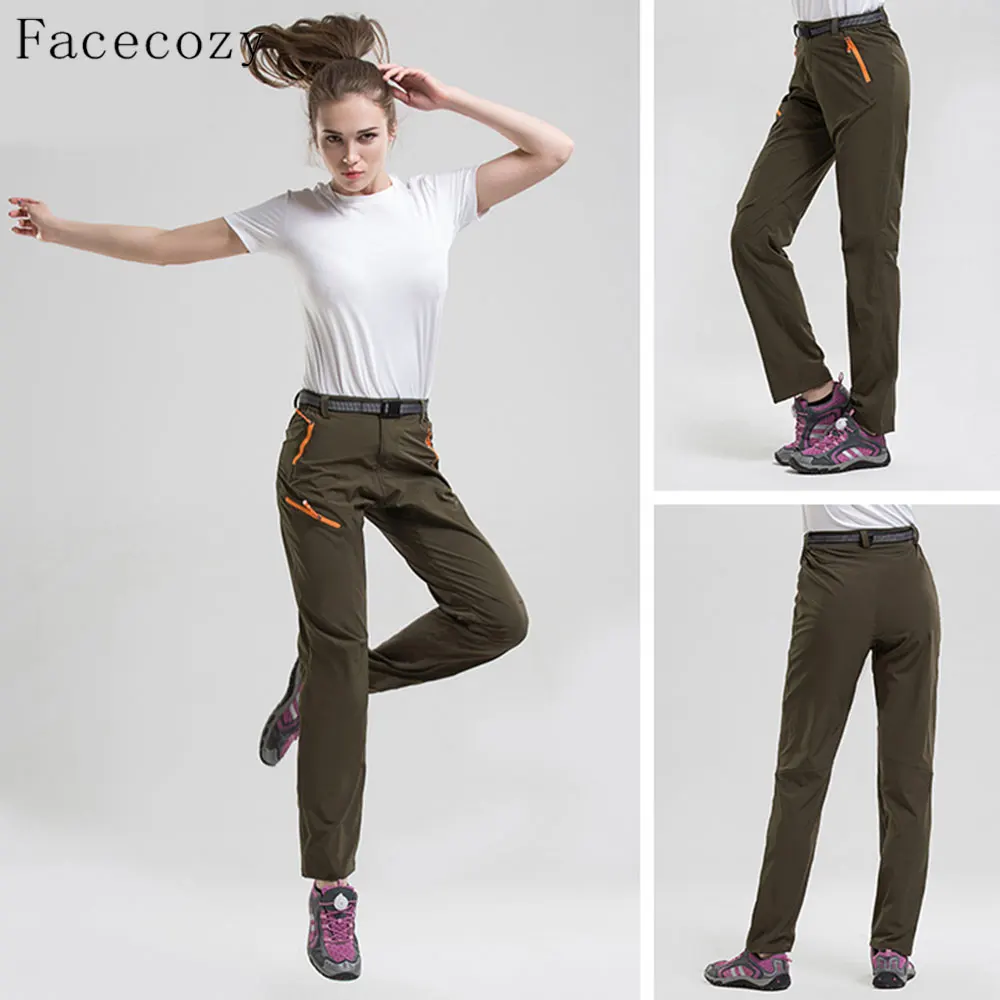 Женские быстросохнущие брюки Facecozy тонкие дышащие для походов на лето и весну