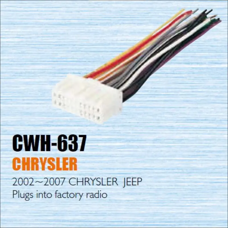 Кабель питания для автомобильного CD/DVD плеера Chrysler 2002 2007 разъем Заводского