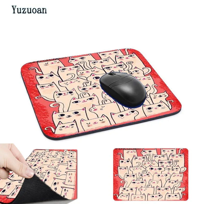 Yuzuoan кошка лучший продавец коврик для мыши notbook компьютерный новый игровой padmouse