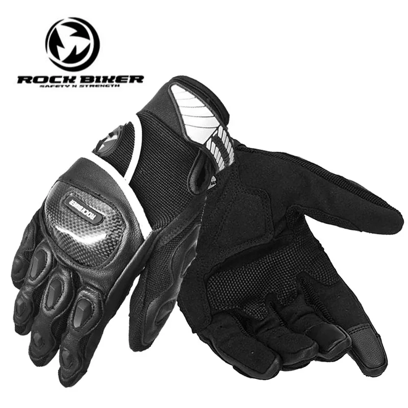 2018 New Summer Breathable Motorycle gloves motorbike glove of Sheepskin Carbon fiber Non-slip Wear-resistant can Touch screen | Автомобили