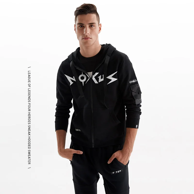 TEE7 GG серия best king sneaking assassin night running sports edition kai ying Мужской Хлопковый жилет на молнии с капюшоном модные толстовки с капюшоном