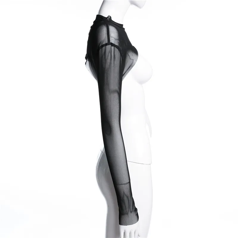 Сексуальные женские топы на бретельках блузки прозрачные короткие рубашки с