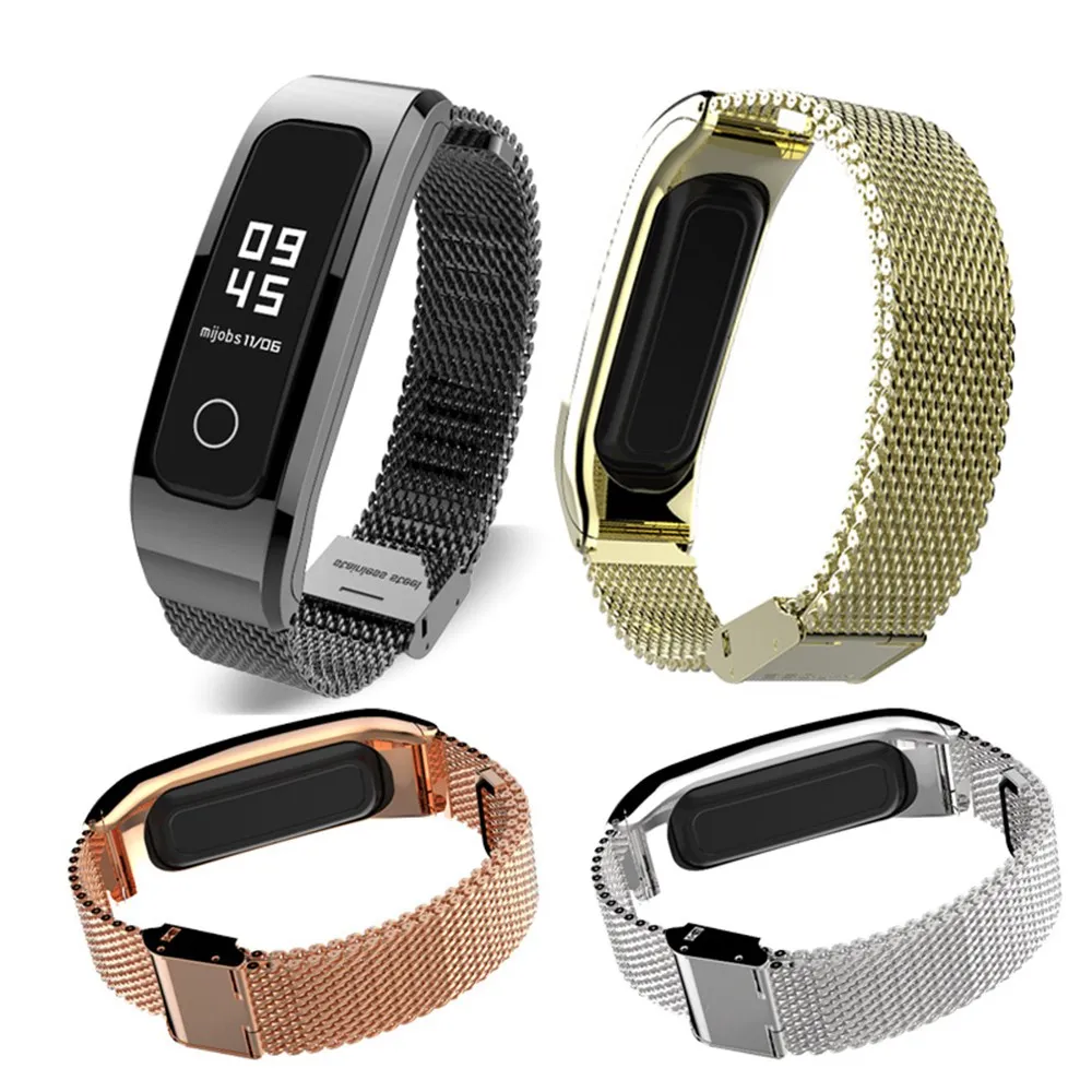 Ремешок Mijobs Milans для huawei Honor Band 4, версия для бега, умный Браслет, сменные часы из нержавеющей стали для Honor Band 4, для бега