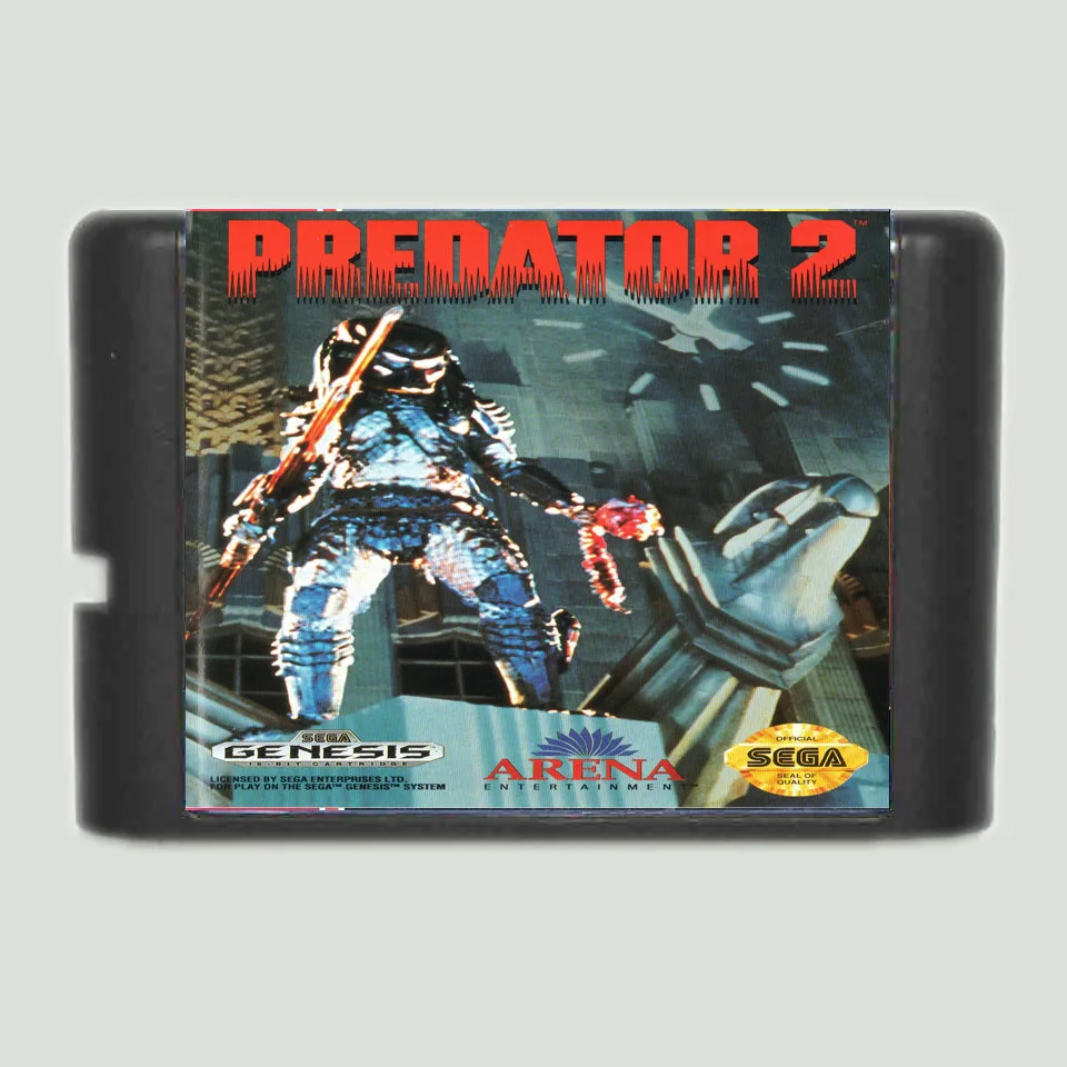 Игровая карта Predator 2 16 бит MD для битной игровой консоли Sega MegaDrive Genesis| |