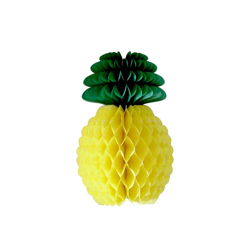 5 шт. вафельная ткань ананас подвесной Настенный декор гирлянды для стола Бумага