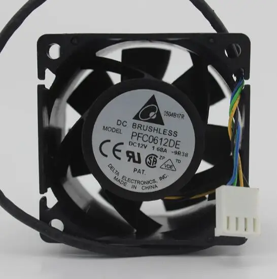 Дельта 6038 6 см PFC0612D 4 проводной ШИМ Интеллектуальный вентилятор с температурным