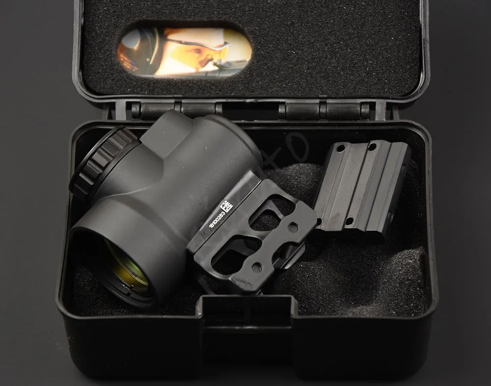 Тактический trijicon mro стиль 1x Красная точка зрения прицел для высоких и низких Пикатинни Крепление база Охота Стрельба M9159