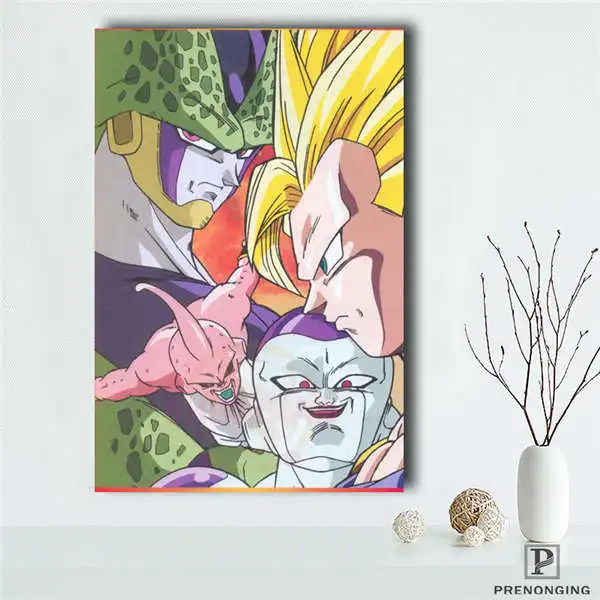 Бургундия Съемная Фреска домашний декор es плакат топ продаж Dragon Ball Z Гоку аниме плакат#190114s07 - Цвет: Бургундия
