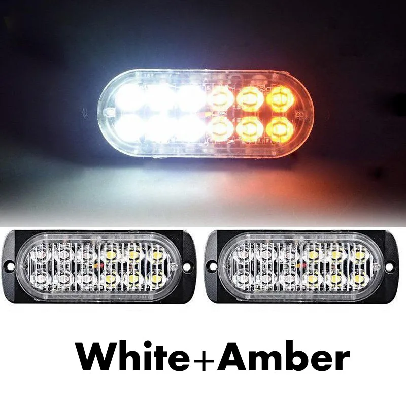 Fuleem отражатели 2 шт мощностью 12 светодиодный автомобиль Грузовик аварийный Маяк