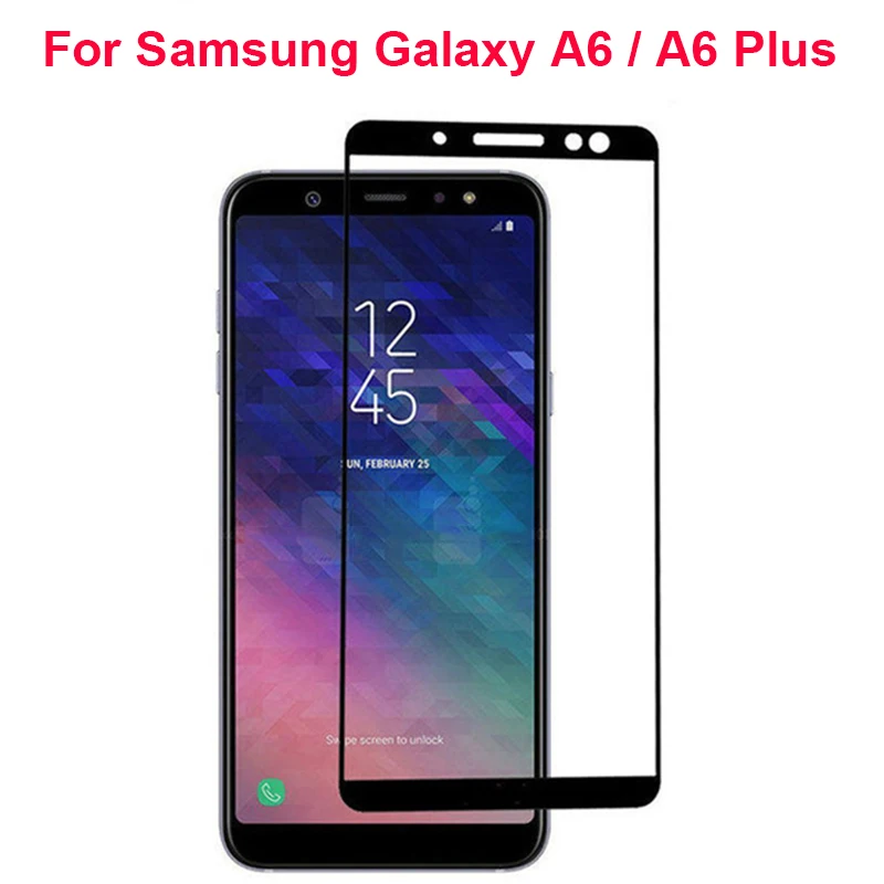 3D полное стекло для Samsung Galaxy A8 2018 A530f Plus A730 A730f A 8 A6 + Защитная пленка из закаленного