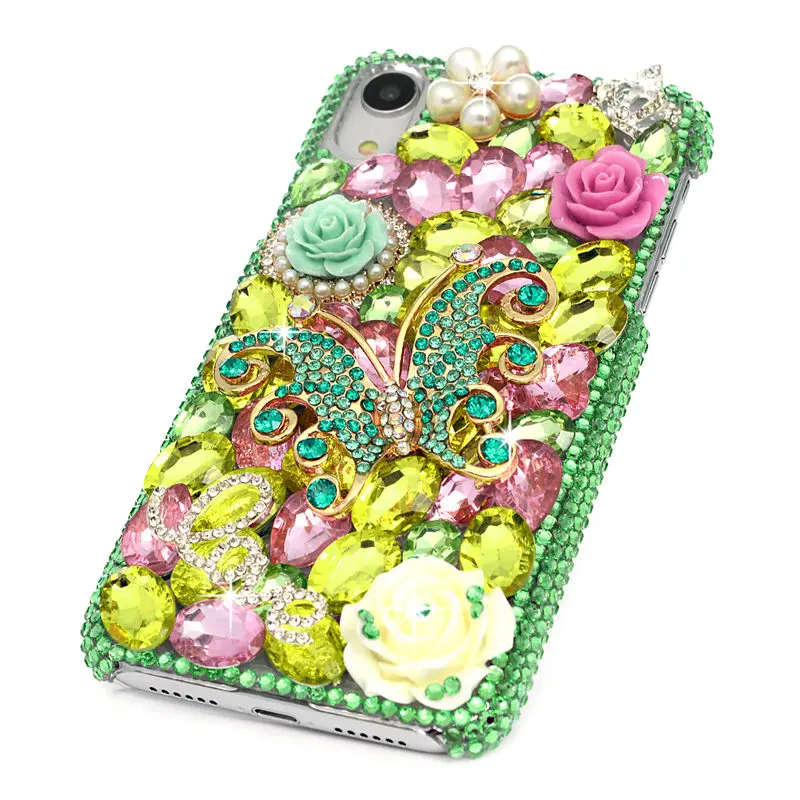 DIY 3D Bling Стразы чехол iPhone XS Max/X XS/XR Хрустальная крышка с бриллиантами оболочка Капа