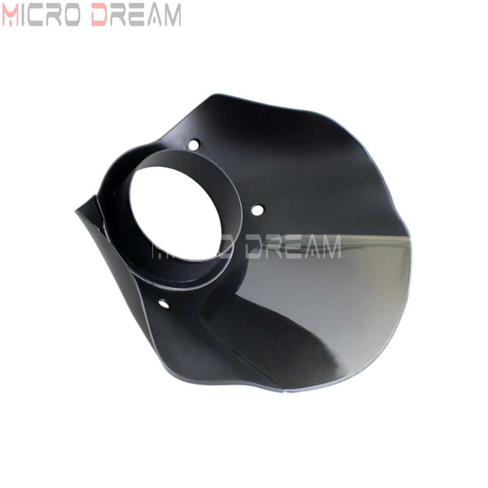 Smoke Windshield Gauntlet Headlight for Harley Sportster XL Dyna Street Bob FXD FLD Headlamp Fairing Mounting Clamp Bracket Kits |