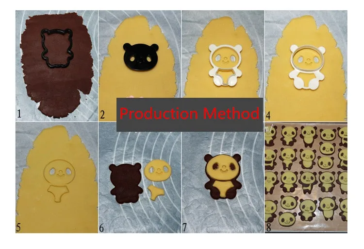 Мультяшная панда резак для печенья инструмент выпечки инструменты украшения