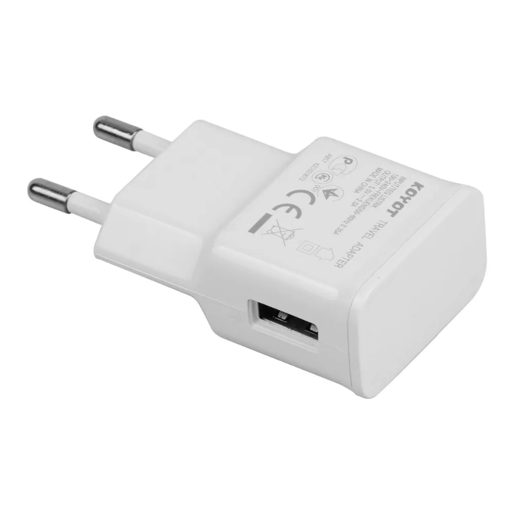 KOOYUTA 10 шт./лот ЕС переходник USB зарядное устройство универсальное 5V 2A мобильный