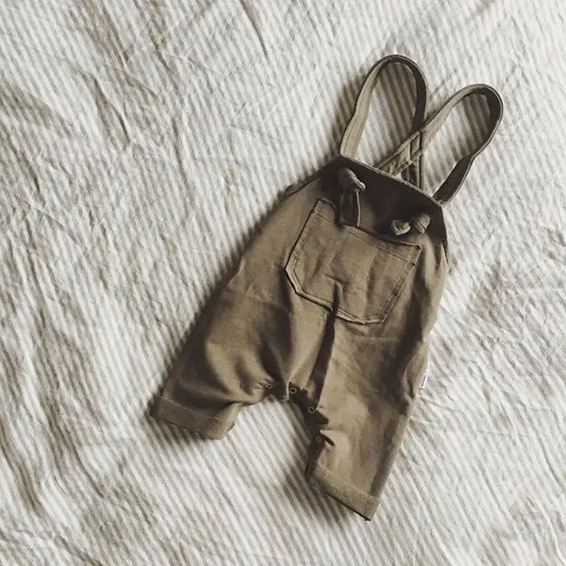 Комбинезон для новорожденных мальчиков и девочек однотонный комбинезон твердый