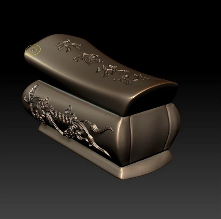 

3d model relief for cnc in STL file format Coffin Decoration