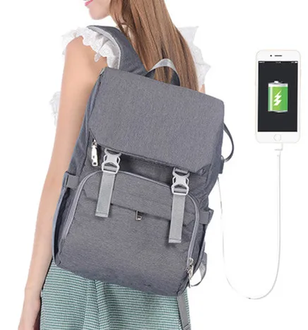 New Arrive USB Fashion Mom Pregnant Women Baby Care Diaper Bag Maternity Nappy Nursing Bags | Мать и ребенок