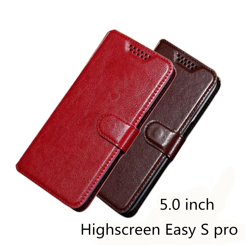 Чехол для Highscreen Easy S pro из искусственной кожи в стиле ретро с откидной крышкой и