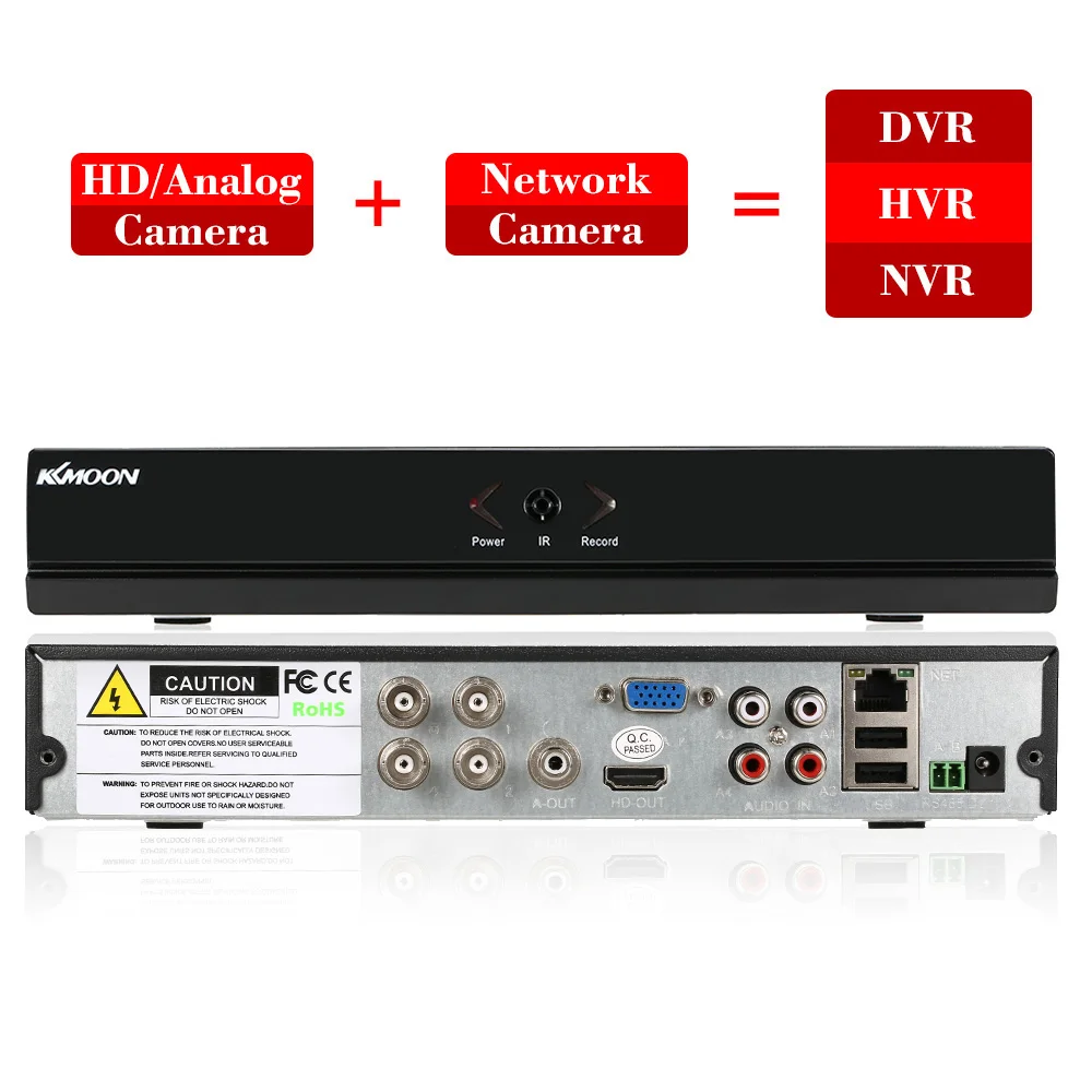 KKmoon 4CH 800TVL система видеонаблюдения наружная 4CH 960H D1 DVR 4 шт. Водонепроницаемая ИК камера безопасности домашнее видеонаблюдение 4 шт. кабели