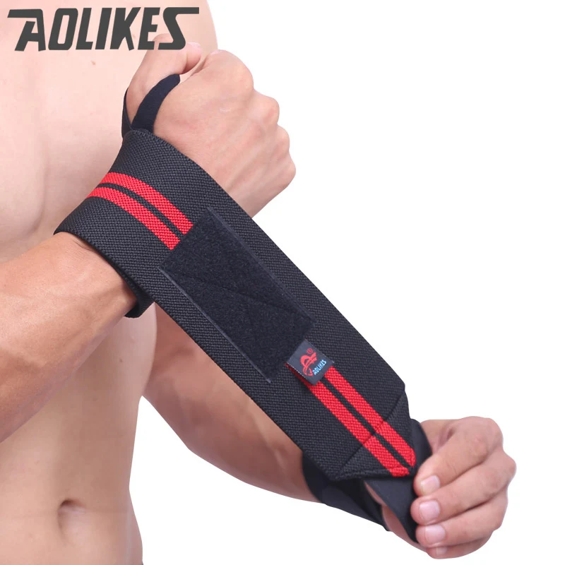 

AOLIKES Hand Wraps Wrist Strap Weight Lifting Wrist Wraps Crossfit Powerlifting Bodybuilding Breathable Wrist Support Train
