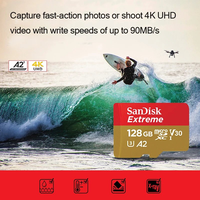SanDisk карта памяти Micro SD класс 10 32 ГБ 64 100 128 ГБ|card tin|microsd 16card combination |