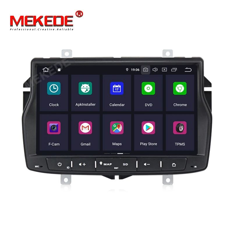 MEKEDE IPS экран DSP автомобильный dvd плеер радио для Lada Vesta 2180 2181 аксессуары седан DVD 2015