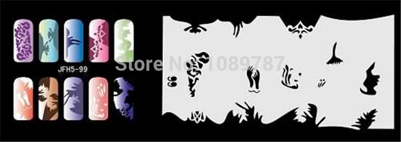 ABEST многоразовый фототрафарет 260 дизайнов-20 листов шаблона набор 5 | Красота и