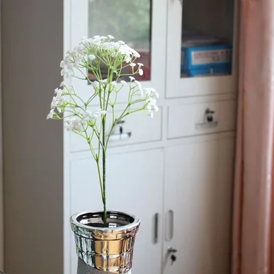 Новое поступление DIY для создания искусственных цветов ветка дыхание белый