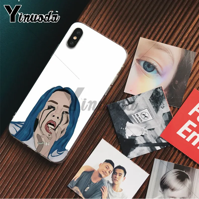 Yinuoda Billie Eilish 13 Девушка ТПУ чехол для телефона оболочка для Apple iPhone 8 7 6 6S Plus X XS MAX 5 5S SE XR Чехлы для мобильных телефонов