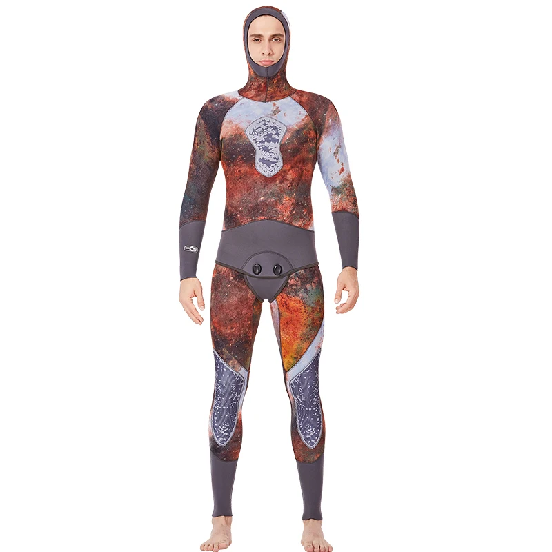 WS8106 5mm WildSurfer из двух предметов Гидрокостюмы мокрого типа 5 мм SCR неопрен зимние тапочки для пар камуфляжные плавки Для женщин гидрокостюм для подводной охоты Для мужчин водолазный костюм W129 - Цвет: WS8106 5mm