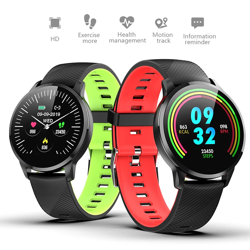 Спортивный смарт браслет LIGE с монитором сердечного ритма и артериального