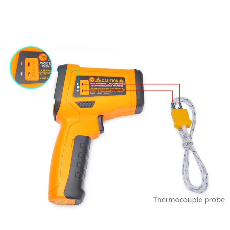 PEAKMETER PM6530D ЖК-дисплей Дисплей портативный инфракрасный термометр-50~ 800 с влажности и точки росы Ирт K Тип окружающей среды UV светильник