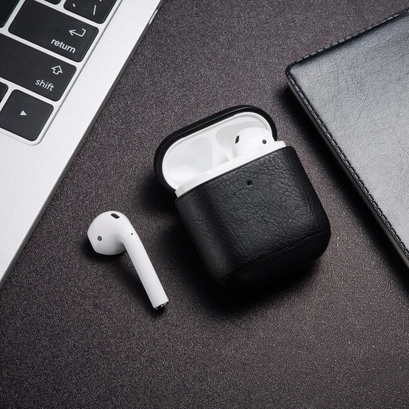 Роскошный чехол для наушников для Apple Airpods, чехол из искусственной кожи, беспроводной Bluetooth чехол для наушников, аксессуары для Airpods с брелком