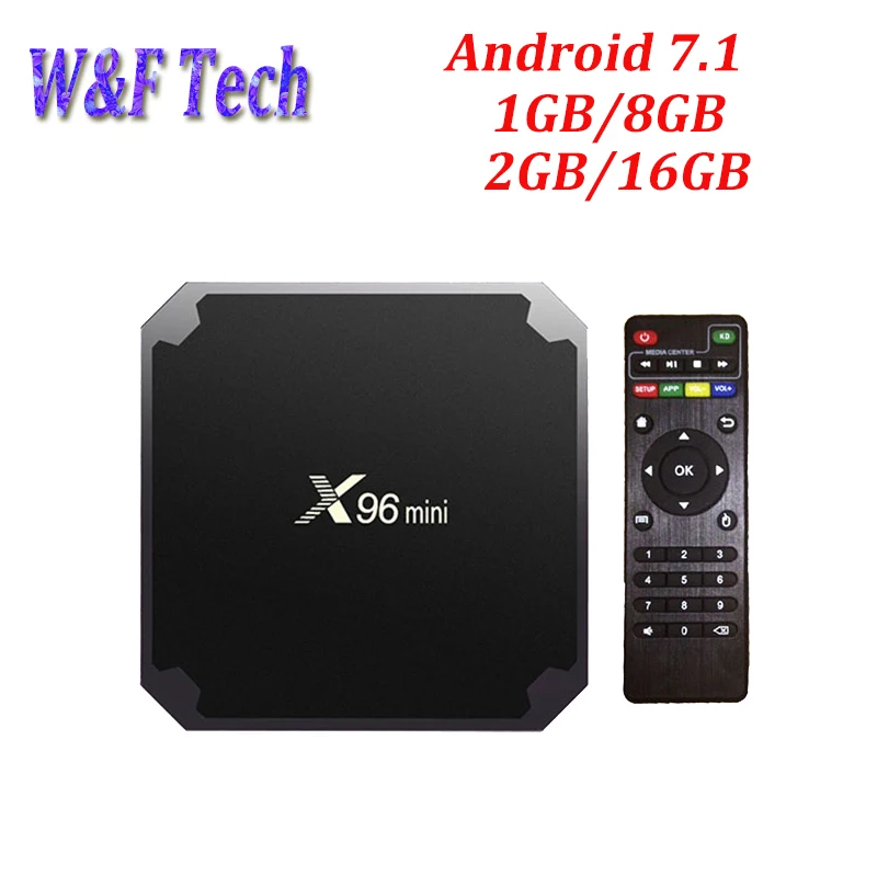 2G 16G Android 7,1 ТВ приставка Amlogic S905W четырехъядерный процессор поддержка 2,4 ГГц WiFi медиаплеер IP ТВ приставка X96 мини 1 ГБ 8 ГБ X96mini