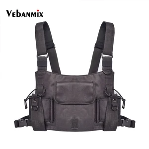 Модная мужская нагрудная сумка в стиле хип-хоп, Регулируемый жилет с карманами, военная куртка, уличная одежда, тактическая охотничья нагрудная сумка Kanye