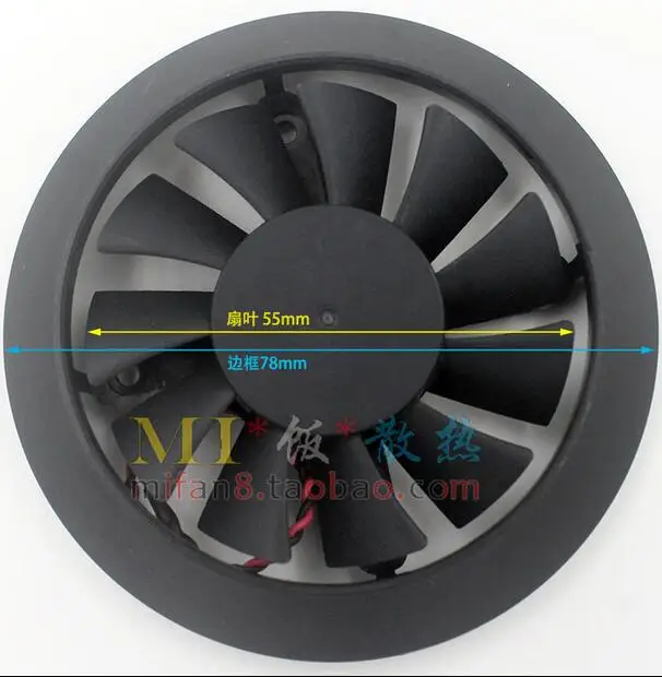 2-линейный вентилятор видеокарты GTX650 GTX650Ti FA06010H12LNA 12 В 0 45 А | Компьютеры и офис