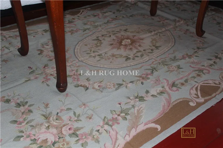 Бесплатная доставка шерстяной ковер 6x9 дюймов ручной работы с цветочным дизайном