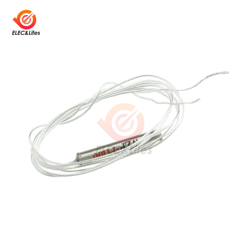 5Pcs PT100 Platinum Resister Temperature Sensor Detector Waterproof Probe 50CM Resistance | Инструменты